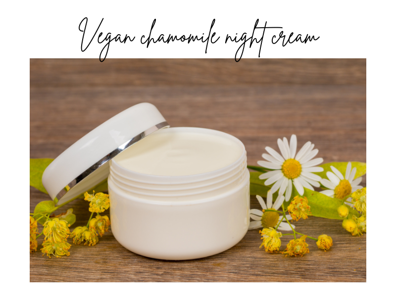 Vegan chamomile night cream