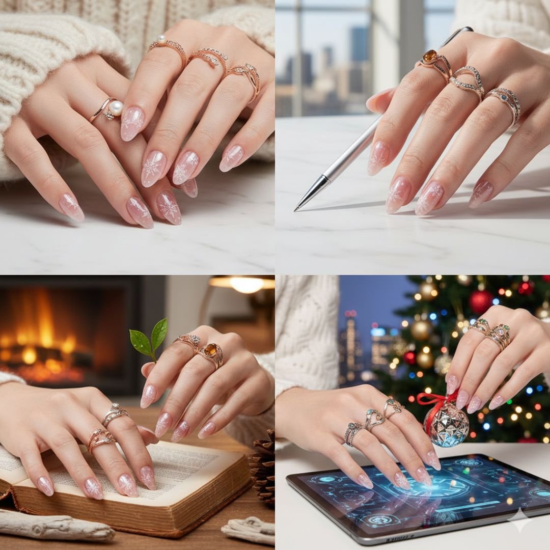 Simple Short Pink Nails