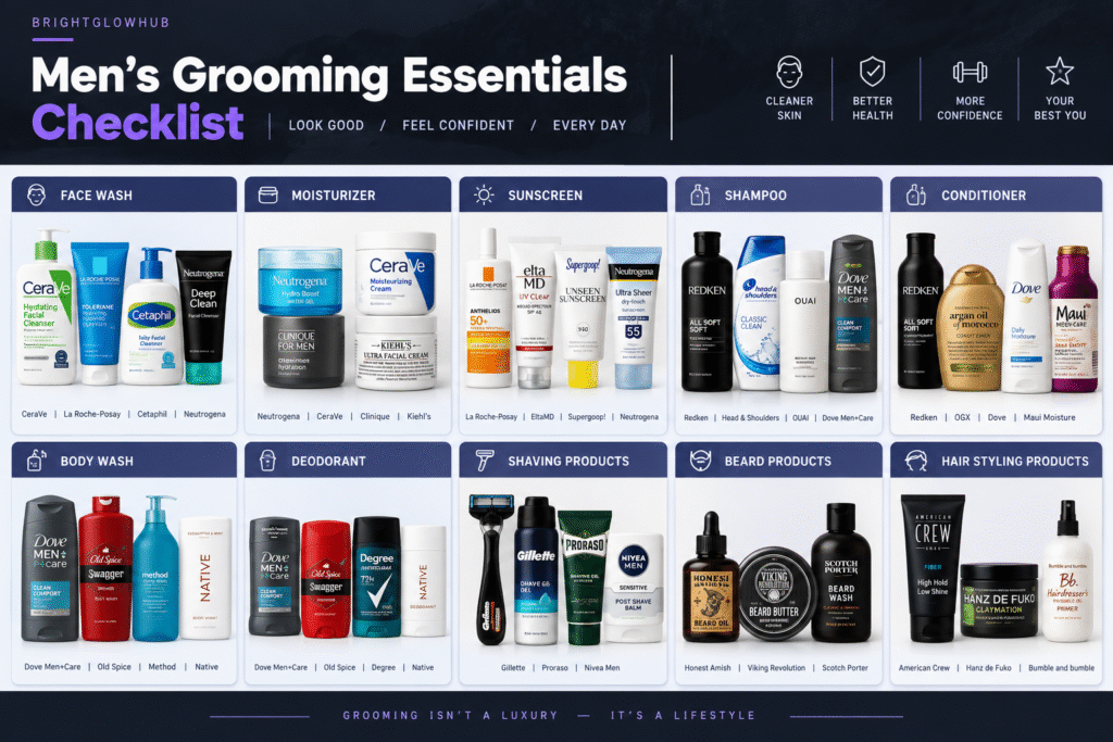 Men's Grooming Essentials Checklist